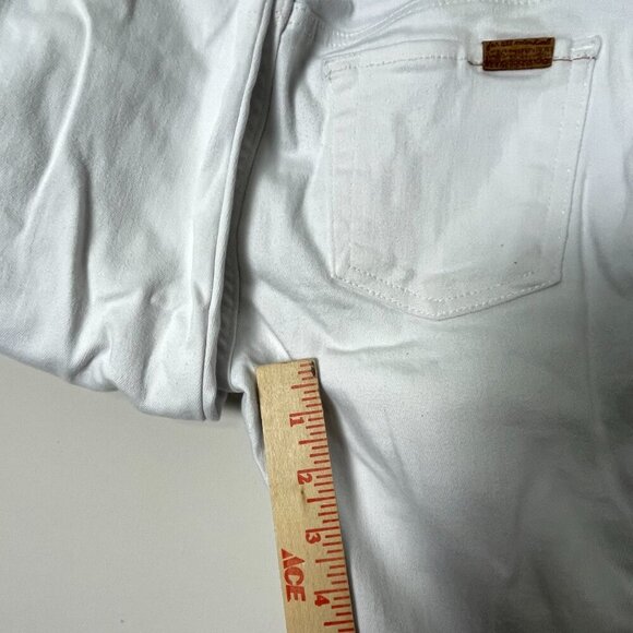 7 For All Mankind Pants Women's 26 White High Waist Skinny Jeans Side Stripe - Picture 6 of 10